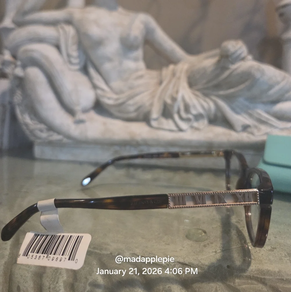 Tiffany & Co. TF2102 Roman Numeral Luxury Eyeglasses Frame Only Tortoise #164